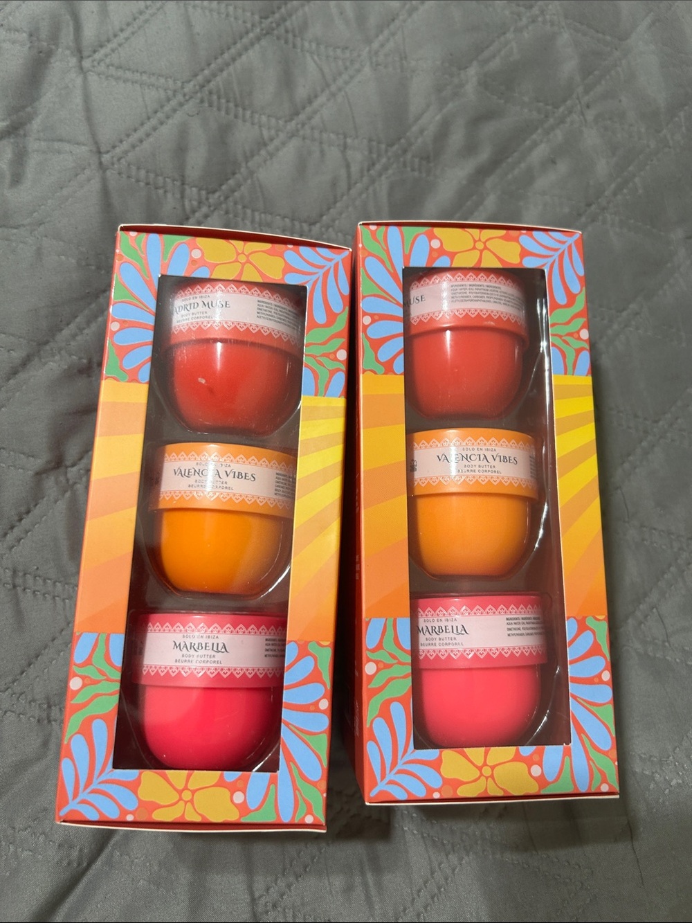 Solo en lbiza bundle Vibes Mini Body Butter Trio - Red, Orange, Pink